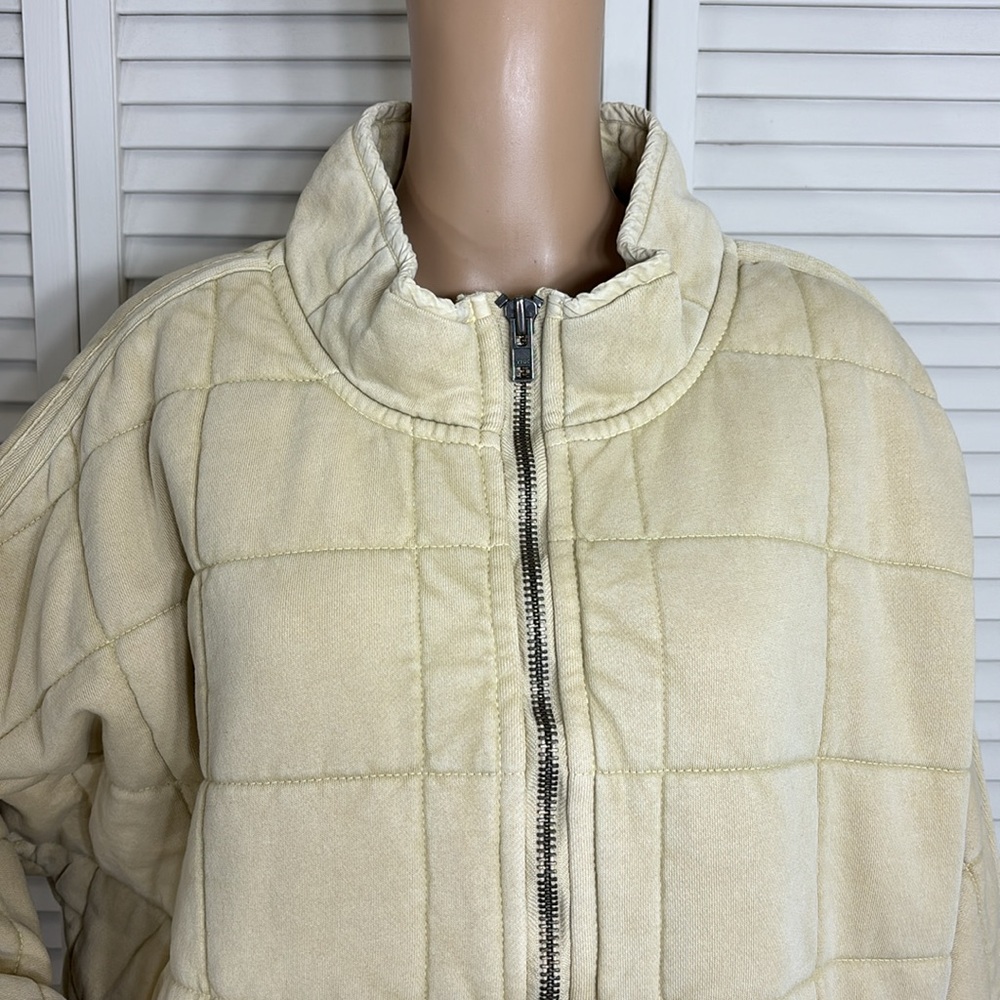 Free People Cream Quilted Puffer Jacket - Picture 8 of 15